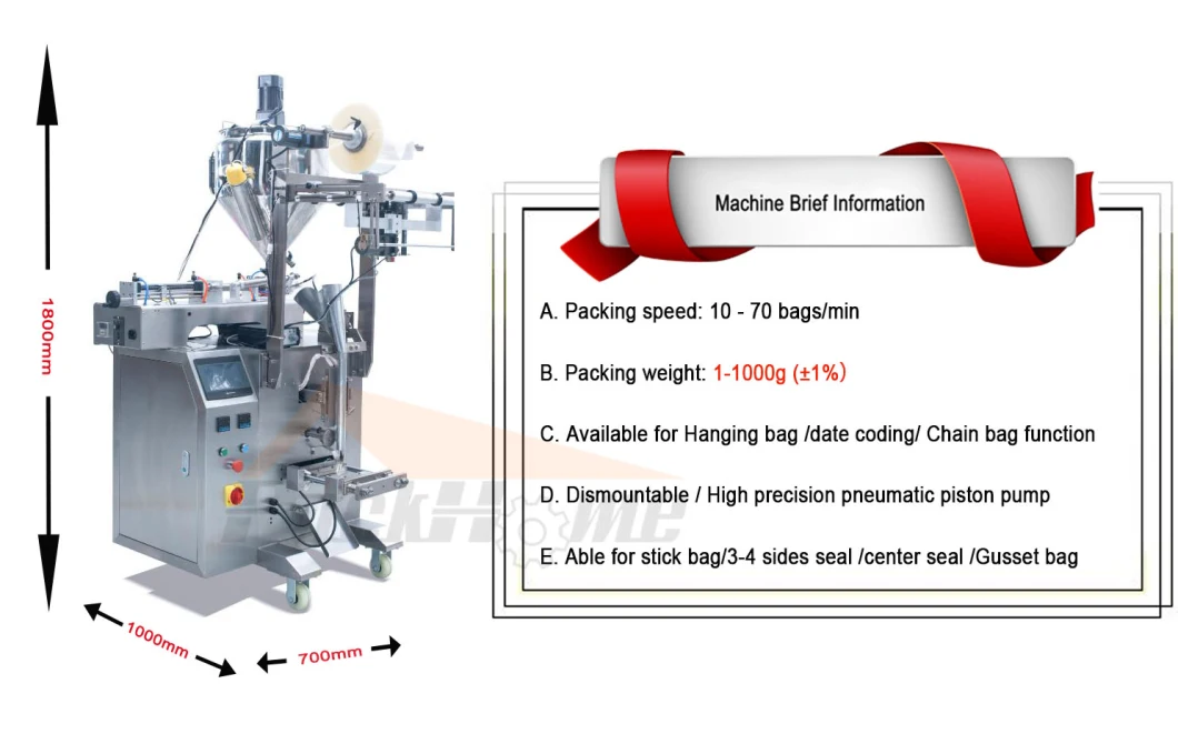 Sauce/Juice/ Soap Water/Tomato Paste/Cream/Ketchup/Fruit Jam/Beverage/Peanut Butter/ Shampoo/Oil/Honey/Liquid Sachet Filling Package Packaging Packing Machine