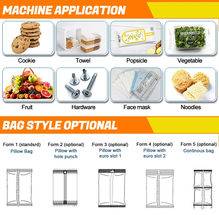 Landpack Lp-350b for Pita Bread Sandwiches Pies Flow Sealing Packaging Packing Machine