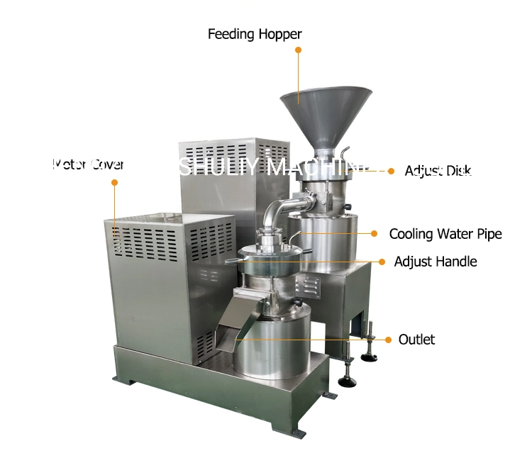 Sesame Tahini Machine Vertical Colloid Mill Peanut Butter Making Machine