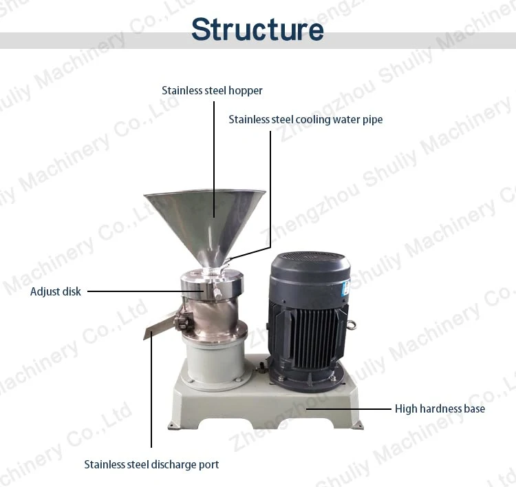 Almond Colloid Mill Peanut Butter Machine in Kenya Tahini Making Machinery