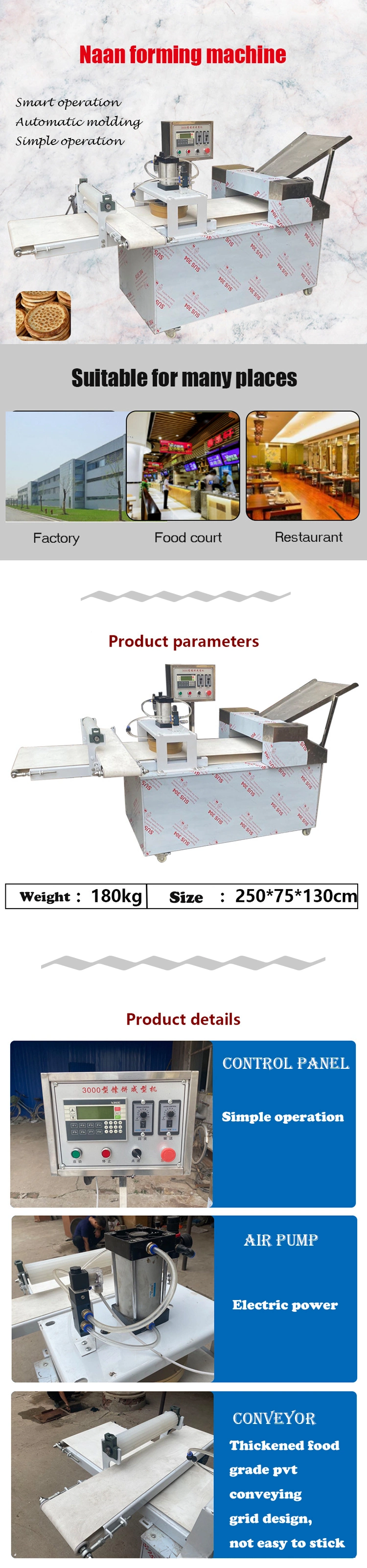 Pizza Crust Making Machine Arabic Pita Tortilla Bread Automatic Pizza Dough Base Forming Machine