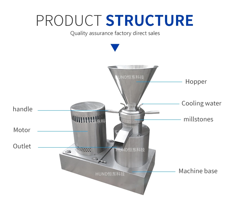 Nuts /Almond Milk /Peanut Butter Grinding Machine Processing Making Machine