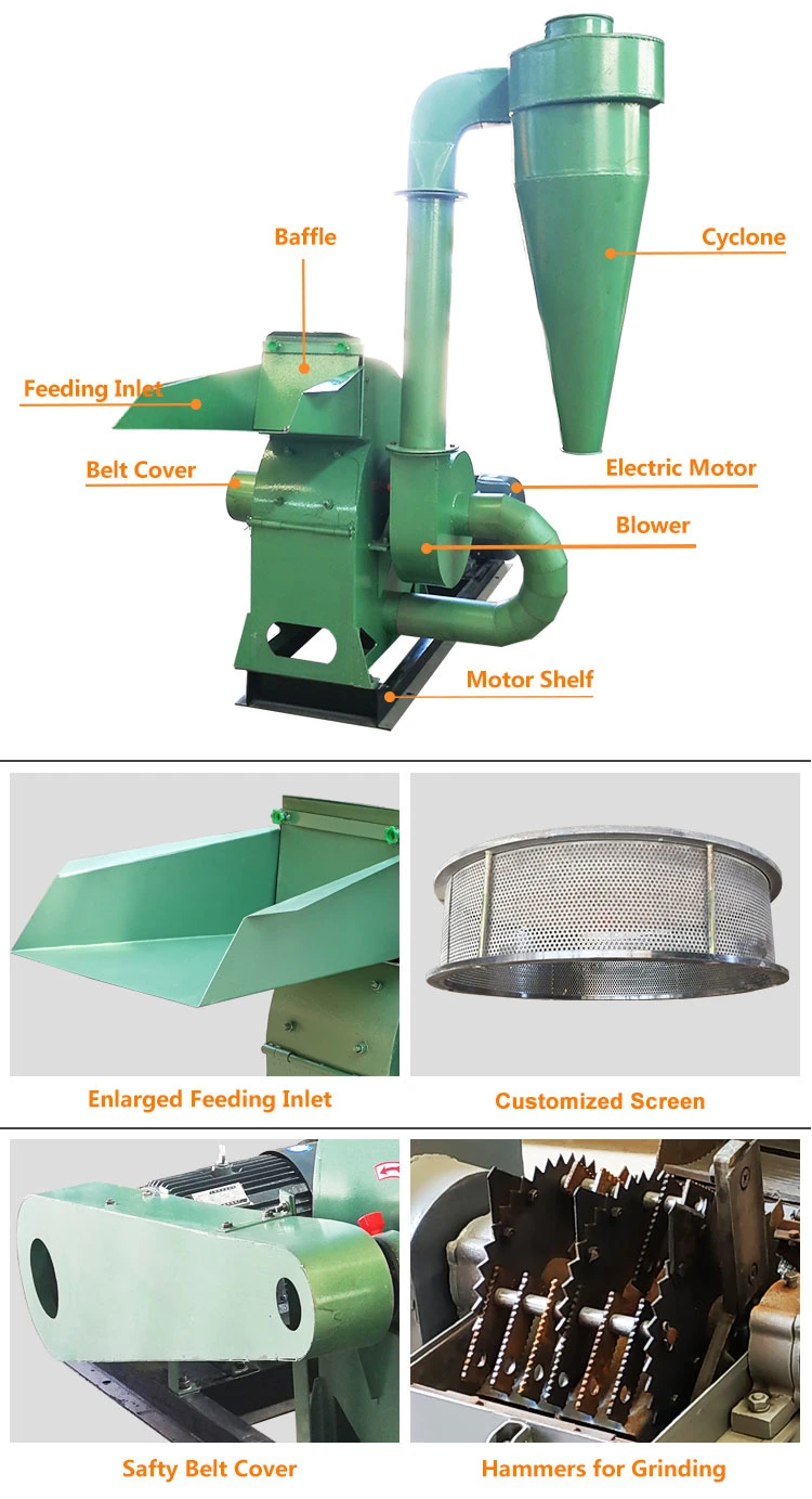 Solar System Used Hammer Mill Corn Crusher Machine